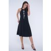 INFINITE 352-557B šaty úplet černá RM