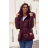 lara modni damska bunda s kozesinou vinova
