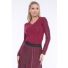 INFINITE 254-764 triko basic do V merlot