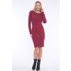 INFINITE 354-575B šaty basic merlot