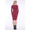 INFINITE 354-575B šaty basic merlot