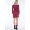 INFINITE 354-576 šaty s podkasem merlot