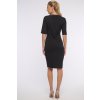 361-590 šaty krátké se stojákem černá