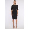INFINITE 361-590 šaty krátké se stojákem černá