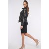 INFINITE 661-284 koženková bundička černá