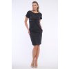 INFINITE 362-607 šaty s uzlem černá