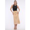 INFINITE 162-678A sukně midi zlatý vzor