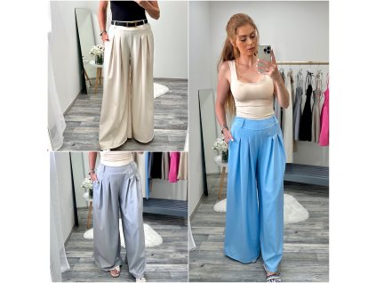 Volné kalhoty s páskem