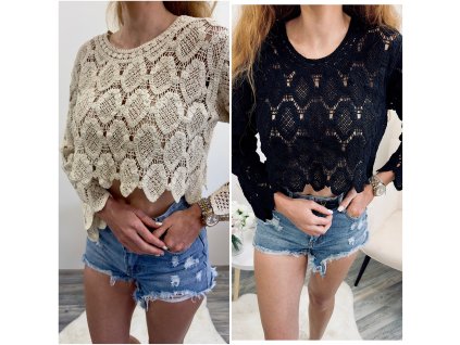 Háčkovaný letní topík