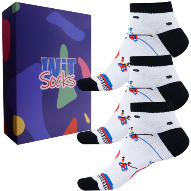 WiTSocks Dárkový set - Sporty - Hokej nízké velikost: 35-38