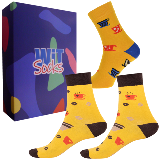WiTSocks Dárkový set - Jídlo/pití - Káva velikost: 35-38
