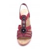 Dámské červené sandály na podpatku V28S8-35