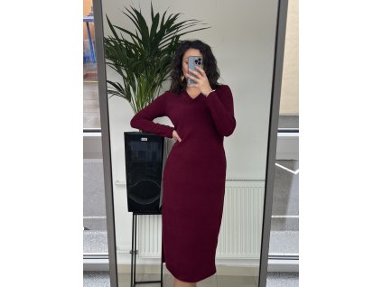 Šaty DANA – rebrované, elastické, ženské