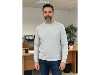 Sivý pánsky sveter - ELLE