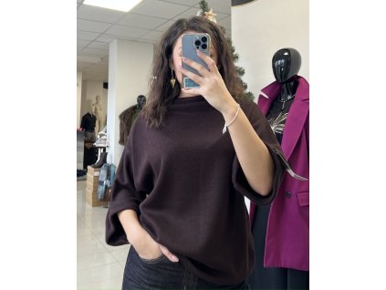 Pohodlný Úpletový Top VERA2 - hnedý