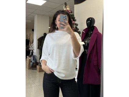 Pohodlný Úpletový Top VERA2 - biely