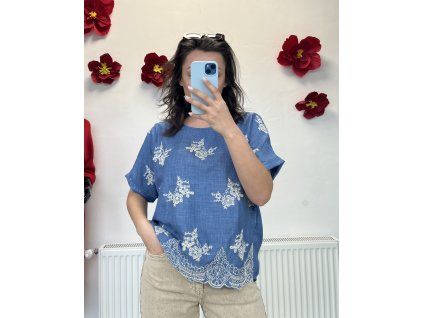 Azure blúza modrá