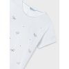 Mayoral dívčí tričko bílé s kamínky mašličky