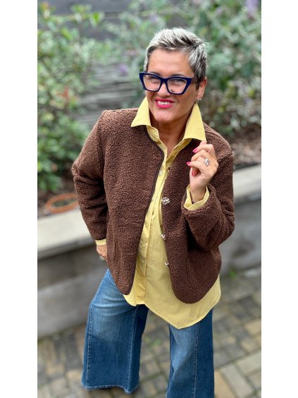 Měkoučký kabátek z teddy látky