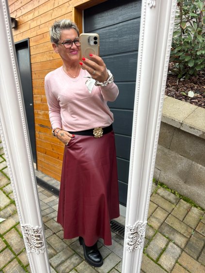 Jemný svetřík „Second Skin“ – výstřih do V