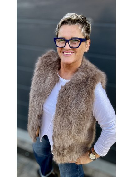 Rebel vestička s hebkým chloupkem