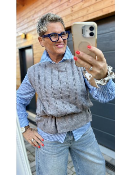 3v1 Košilový Set Rebelka – košile, vesta a pásek