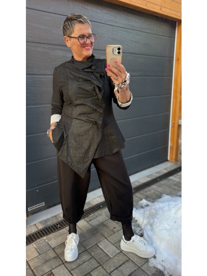 Pohodové kalhoty s ohrnutým lemem