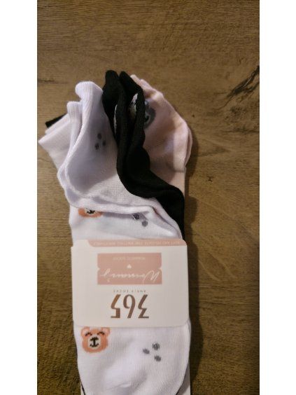 3pack ponožek s medvídkem