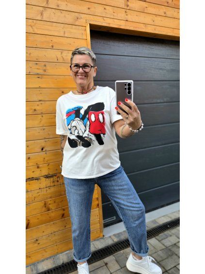 Bavlněné tričko s hravým potiskem