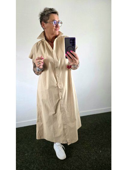 Košilové oversized šaty Pure Cotton