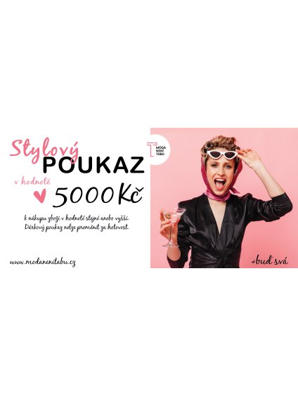 Dárkový poukaz 5000,- Kč
