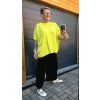 Oversize tričko s netopýřím rukávem