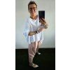 Asymetrické bavlněné tunikotričko s lemem