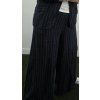 Lněný proužkovaný kostým „Midnight Stripe“