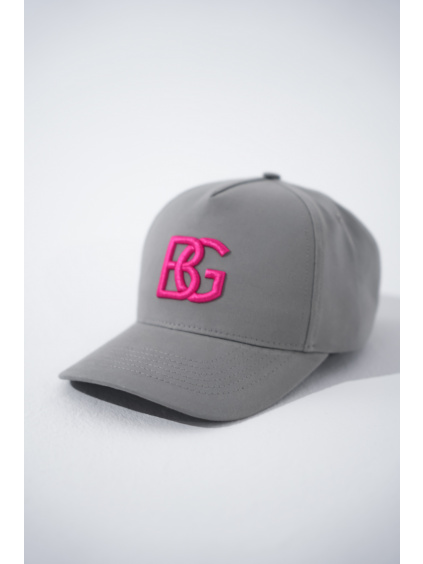 Dámska sivá BG šiltovka s ružovým logom B118426