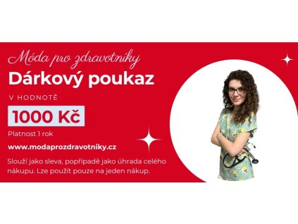 Dárkový poukaz pro zdravotníky 1000 Kč