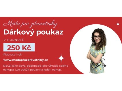 Dárkový poukaz pro zdravotníky 250 Kč