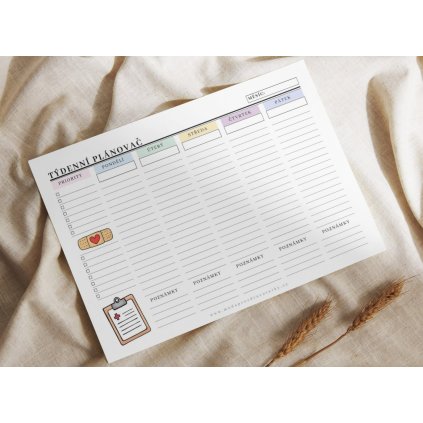 tydenni planovac pro zdravotniky