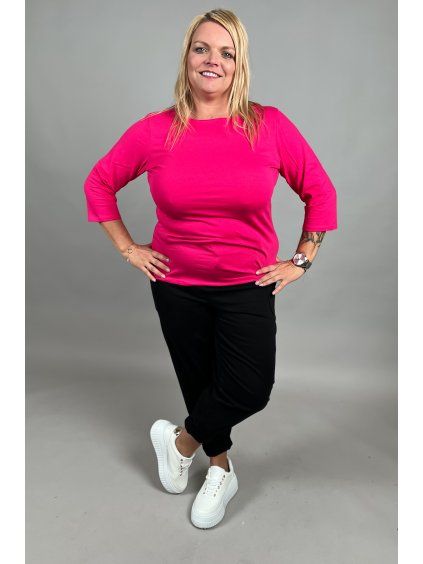 Tričko strečové 3/4 rukáv/PLUS SIZE