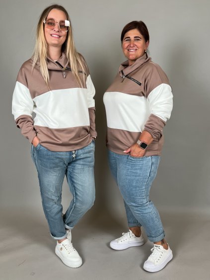 Mikina SUPER/světle hnědá