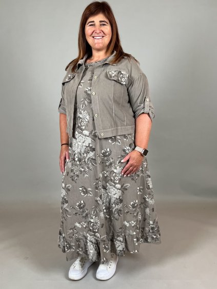 Komplet šaty s bundičkou ZITA