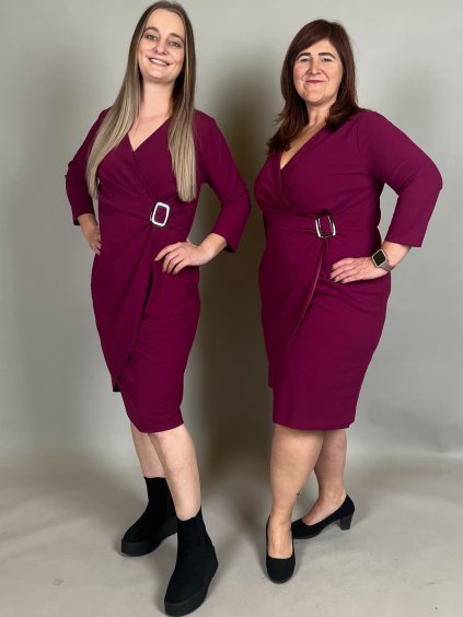 Šaty ROCHELE/tmavě fialová