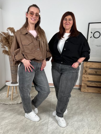 Džíny BANANA FIT/tmavě šedé