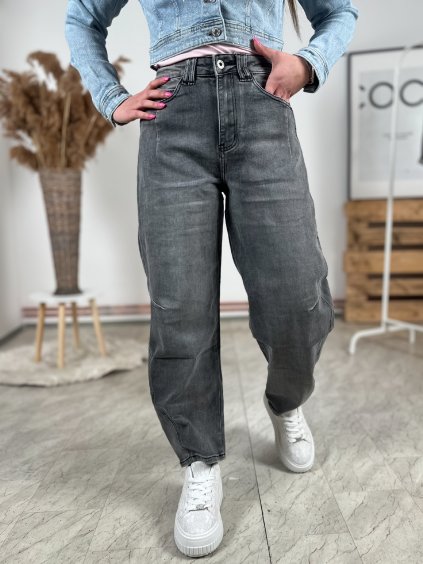 Džíny BANANA FIT/tmavě šedé