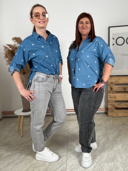 Džínová košile BUTTERFLY