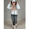 Zimní bunda oboustranná/BÍLÁ-kožíšek