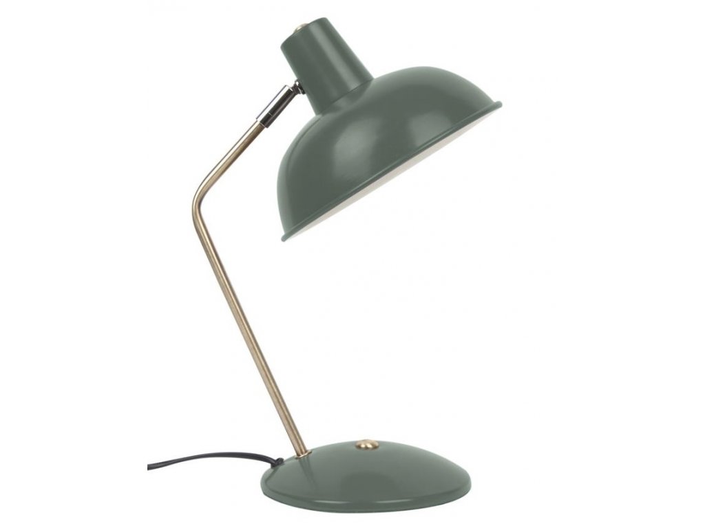 Zöld fém asztali lámpa Earny