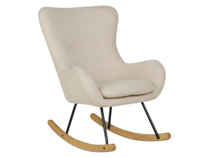 Bézs bouclé hintaszék Quax Basic