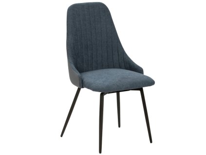 Sötétkék kárpitozott forgó étkezőszék Marckeric Elma