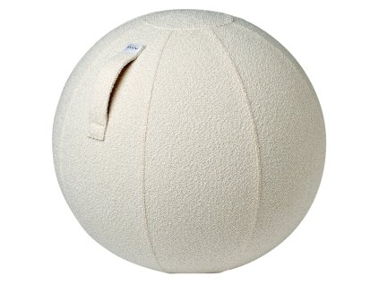 Fehér bouclé ülőgolyó / gimnasztikai labda VLUV DIVA Ø 65 cm